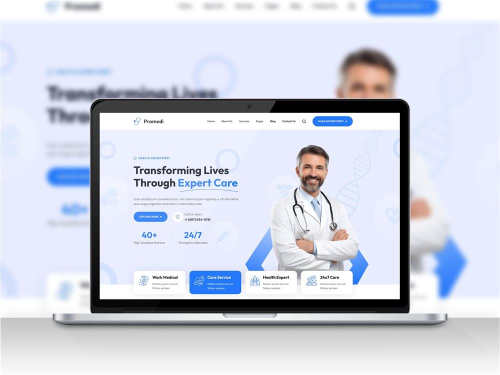 طراحی وب‌سایت حرفه‌ای پزشکان در کرج